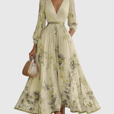 Zuzanna - Elegancka Maxi Sukienka z Faldami
