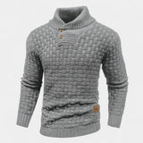 Elías – Stylowy sweter z golfem i guzikami