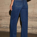 SZEROKIE JEANSY W STYLU CHIC