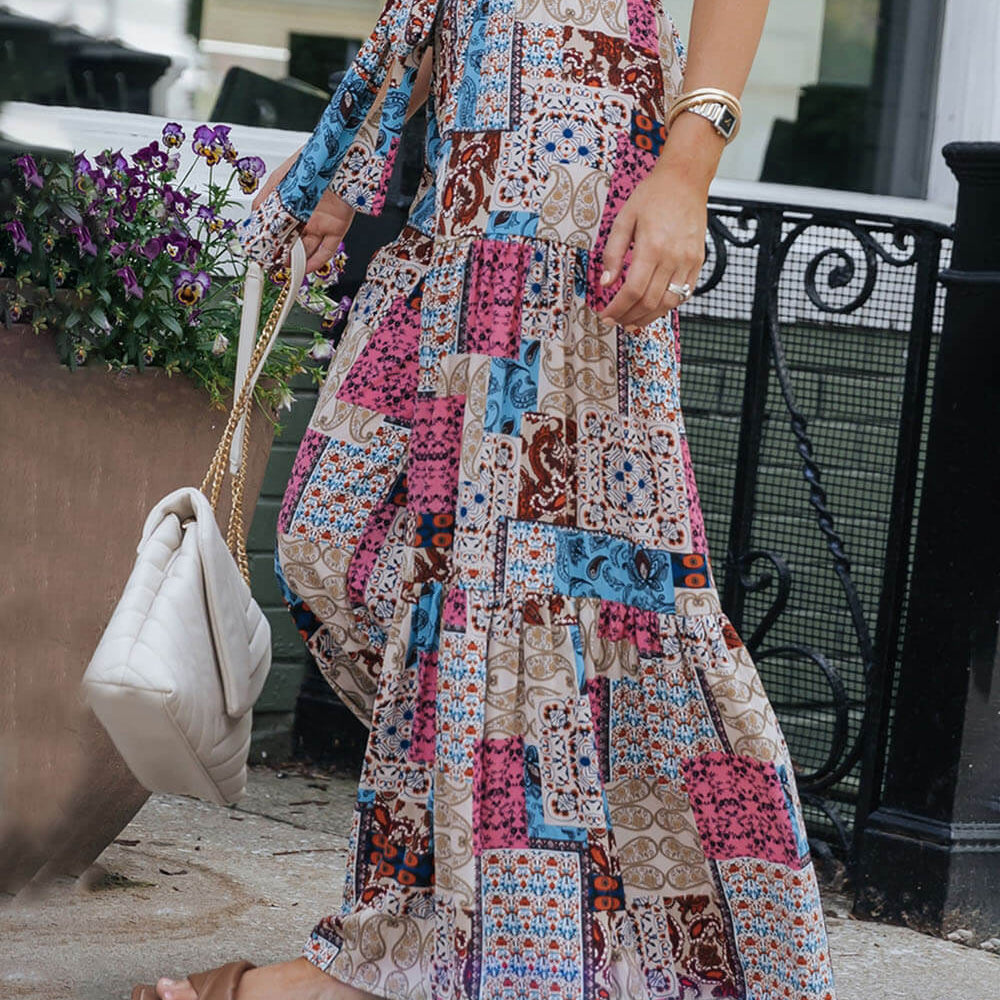 Boho wysokie spodnie