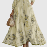 Zuzanna - Elegancka Maxi Sukienka z Faldami