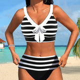 Martina | Bikini z wysokim stanem w paski