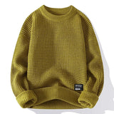 Eric – Premium męski sweter Lyon z miodową strukturą dla elegancji i komfortu