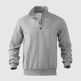 Libuše – Premium sweter z ćwierć zamkiem