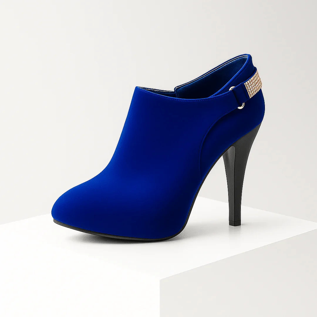 Botki z Aksamitnego Materiału Aurora Bell