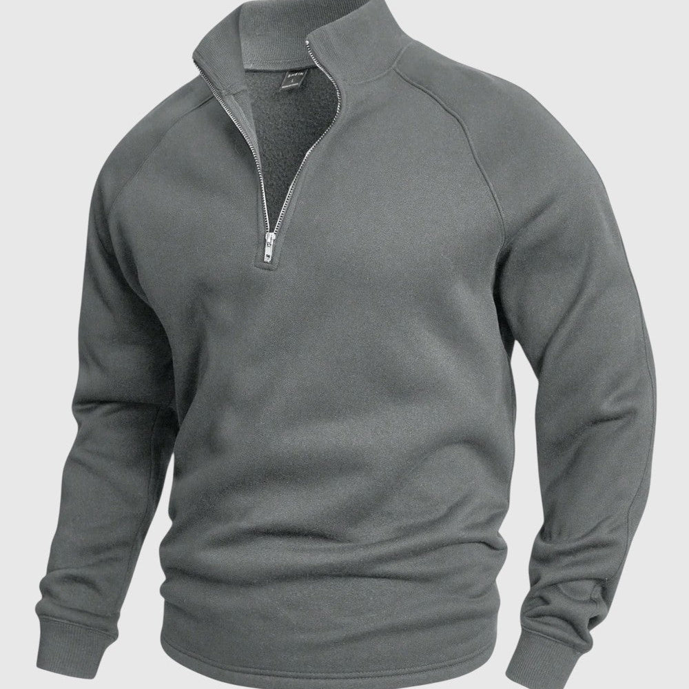 Libuše - Premium sweter z polo zamkiem