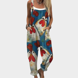 Magdalena - drukowany makowy boho w intensywnych kolorach