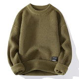 Eric – Premium męski sweter Lyon z miodową strukturą dla elegancji i komfortu