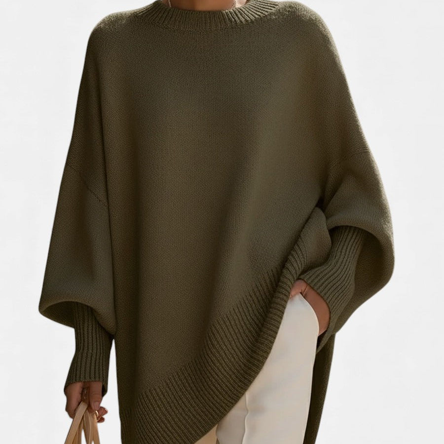 Małgorzata - Luksusowy ponczo oversize