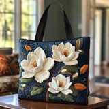 Torba Ręcznie Szyta Pikowana - Delikatna Magnolia