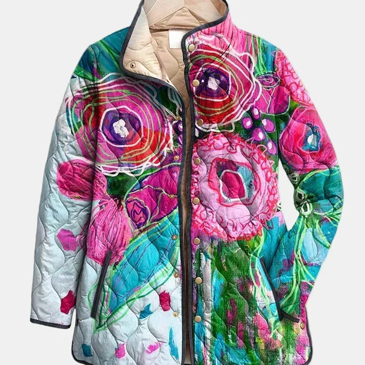 Arianne | Elegancka Kurtka w Kwiatowy Wzór