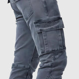 Marino – Spodnie cargo z elastanem