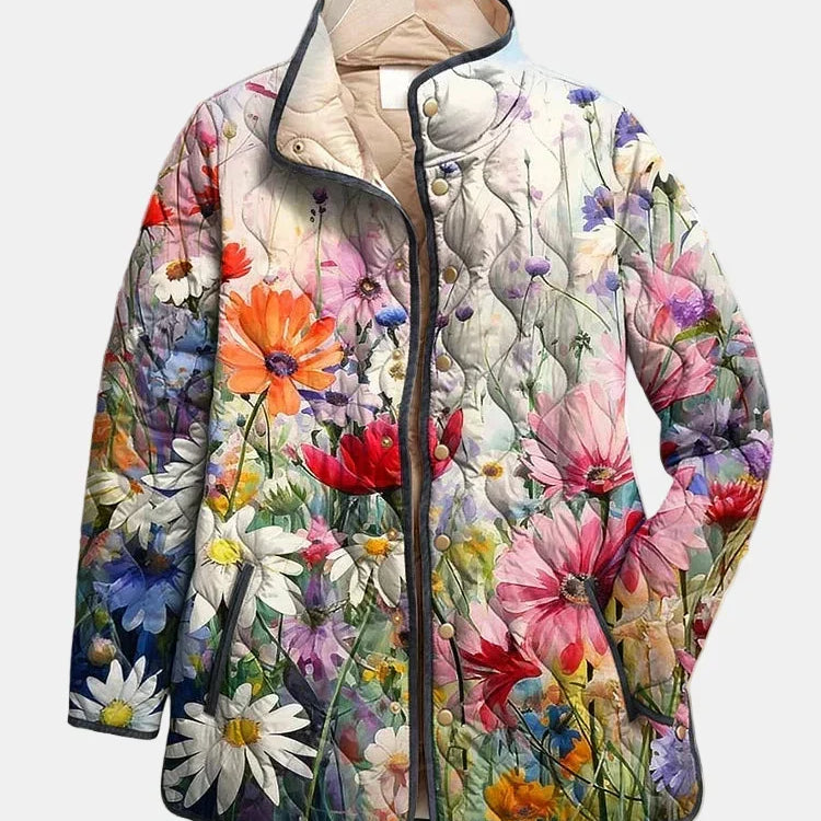 Kaia | Urocza Wiosenna Kurtka Pikowana w Stylu Vintage