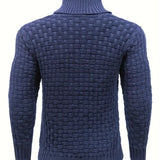 Elías – Stylowy sweter z golfem i guzikami