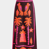 Sloan Zestaw Top i Spódnica Krótka Coconut Palm