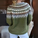 Alessandra – Ciepły sweter z zimowym wzorem