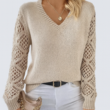 Marta - Sweter z Dekoltem w Serek Couture