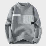 Sweter z Geometrycznym Blokiem Kolorów