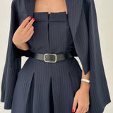 Lidia | Zestaw Bustier + Kurtka dla Dam – Styl Elegancki i Nowoczesny
