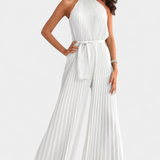 Patrizia Mono Palazzo Plisowany z Dekoltem Halter