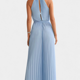 Patrizia Mono Palazzo Plisowany z Dekoltem Halter