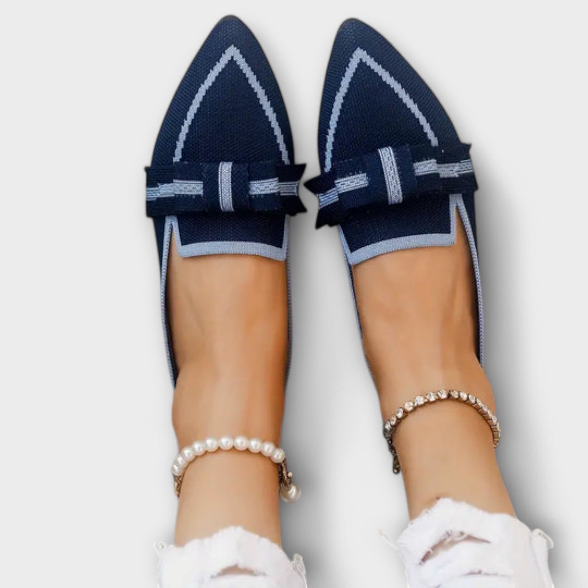Agnieszka - Plecione buty niskie