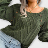 Maria – Sweter z Guzikam