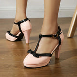 Vivienne - Obcasy T-Strap