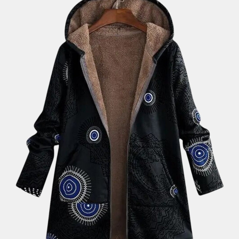 Sage - Tribal Wzór Sherpa Kurtka