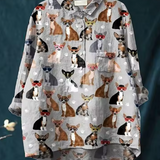 Mercedes | Blusa Impresa de Chihuahuas