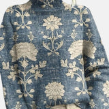 Katarzyna - Sweter z kwiatowym wzorem w stylu vintage