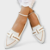 Agnieszka - Plecione buty niskie