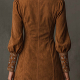 Magda – vintage brązowa sukienka mini