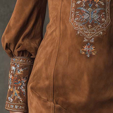 Magda – vintage brązowa sukienka mini