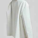 Anna | Oversized Blazer Clean-Line Bianco