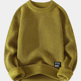Eric – Premium męski sweter Lyon z miodową strukturą dla elegancji i komfortu