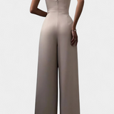Romily Mono Sexy z Ramiączkami i Szeroką Nogawką Elegancki