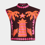Sloan Zestaw Top i Spódnica Krótka Coconut Palm