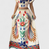 Itzel Zestaw Boho z Etnicznym Wzorem