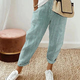 SOPHIA | Eleganckie Spodnie Casual w Paski