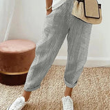 SOPHIA | Eleganckie Spodnie Casual w Paski