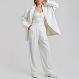 Anna | Oversized Blazer Clean-Line Bianco