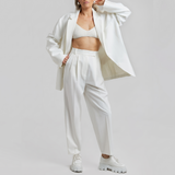 Anna | Oversized Blazer Clean-Line Bianco