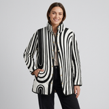 Soraya | Casual Quilted Jacket with Abstract Geometric Design