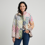 Suri | Casual Floral Print Quilted Jacket