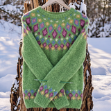 Elisa – Gruby sweter z tkaniny z ramionami