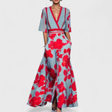 Océane - Elegancka maxi sukienka w kwiaty