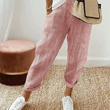 SOPHIA | Eleganckie Spodnie Casual w Paski